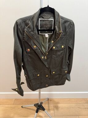 J. Crew Olive Green Utility Field Jacket with Gold Hardware
